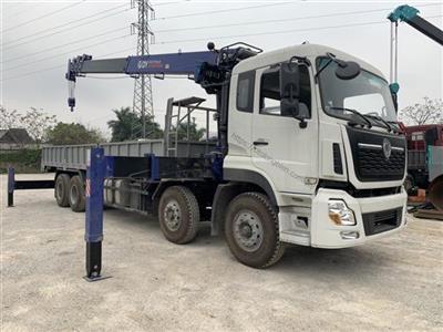 Xe tải 4 chân Dongfeng gắn cẩu 10 tấn Dongyang